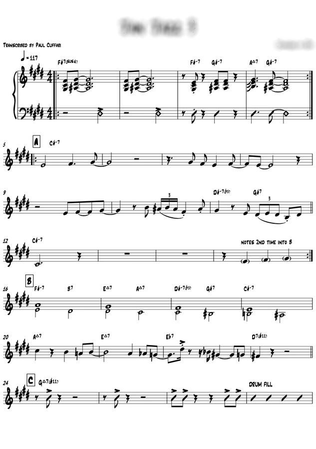 Lead Sheet Example Lead Sheet Example