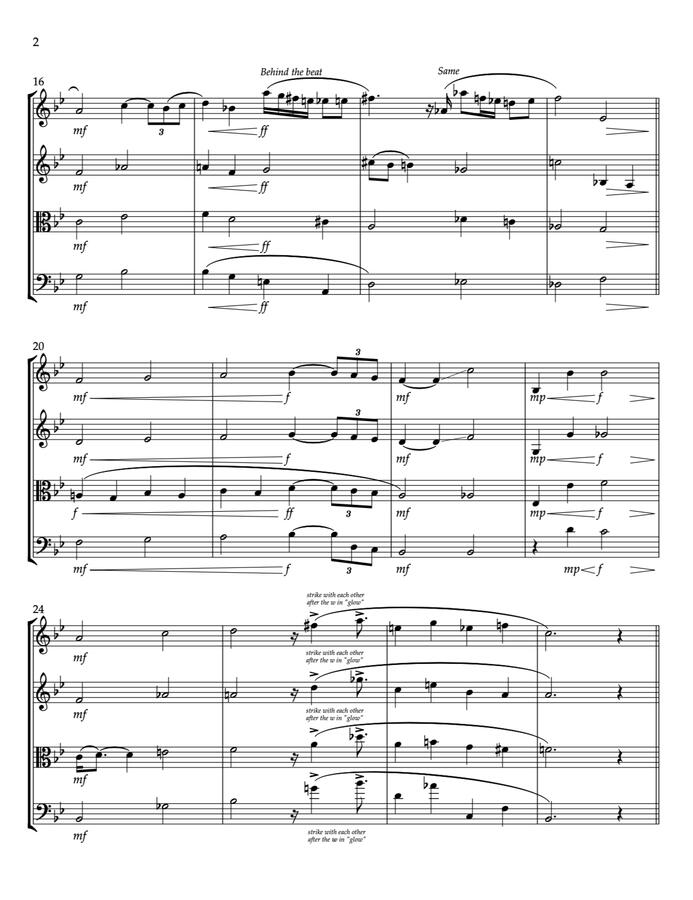 String Quartet Excerpt String Quartet Excerpt